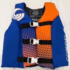 Connelly Youth Life Jacket Blue Orange USCG Approved PFD 55-88 lbs